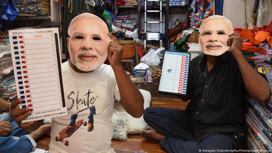 Cenário político das eleições estaduais na Índia.