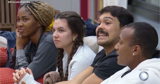 Participantes da Casa do Patrão durante anúncio de novas regras.