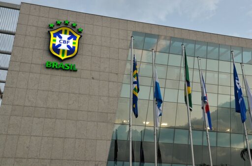 Fachada da sede da CBF no Rio de Janeiro.