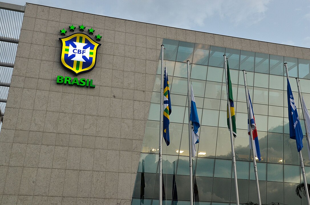 Fachada da sede da CBF no Rio de Janeiro.