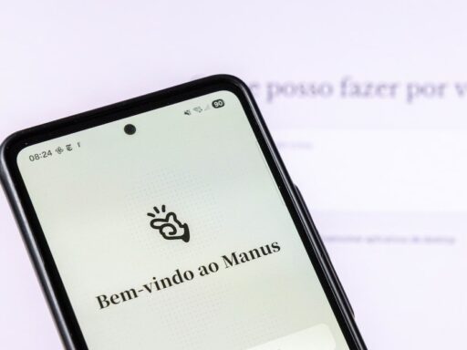 Logotipos da Meta e representação de tecnologia de inteligência artificial.