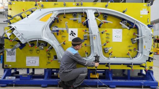 Instalações industriais na Europa.