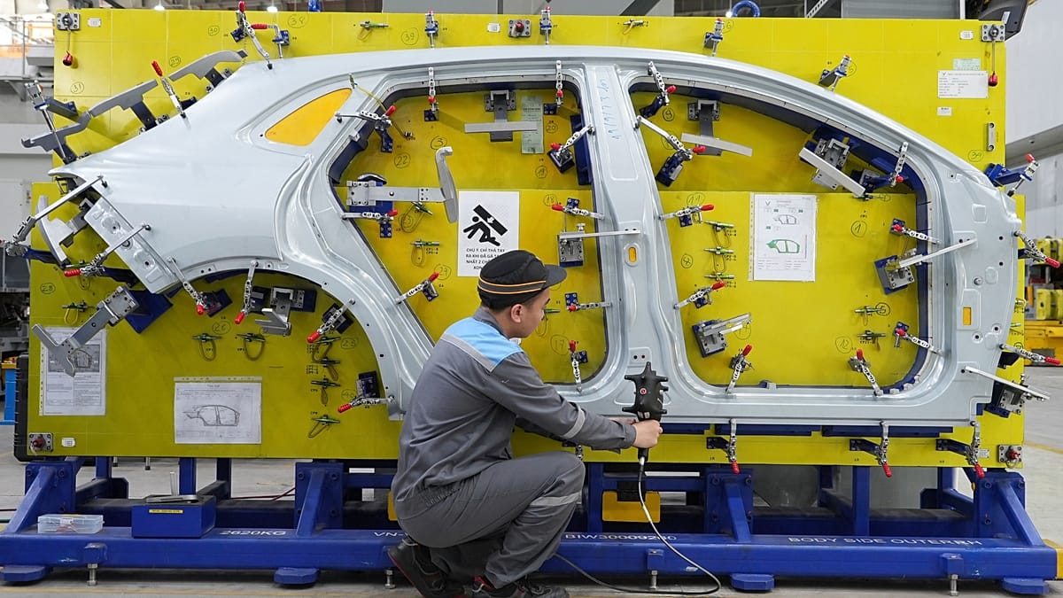 Instalações industriais na Europa.