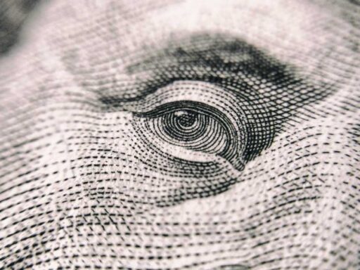 Gráfico de variação do dólar frente ao real.