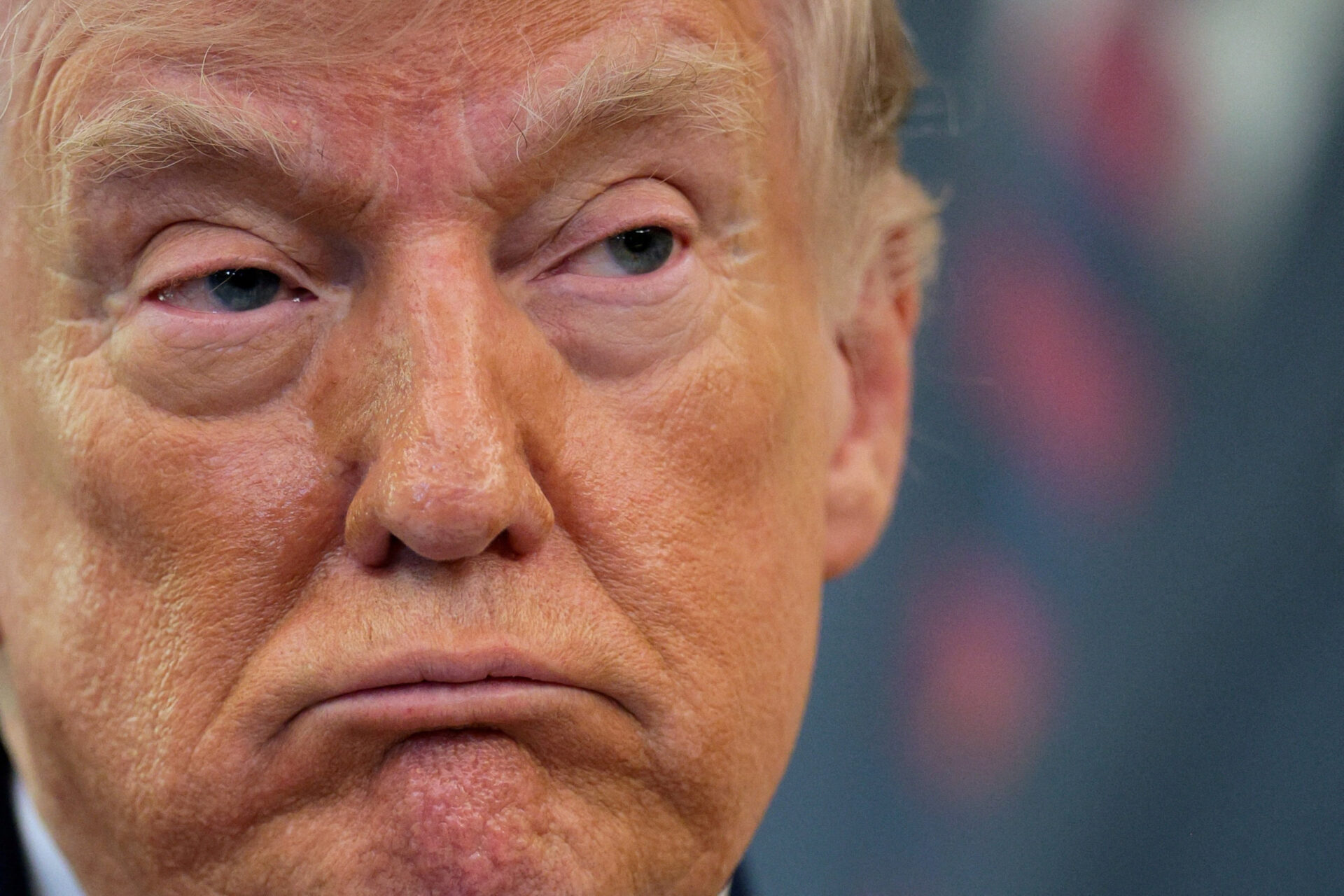 Donald Trump e delegação americana