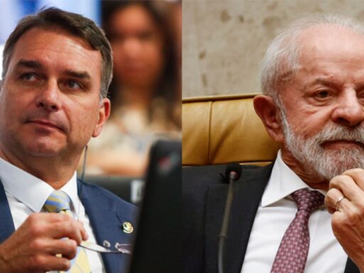 Gráfico representando a polarização política entre Lula e Bolsonaro.