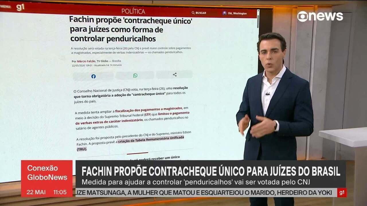 O presidente do STF, Edson Fachin, durante reunião oficial.