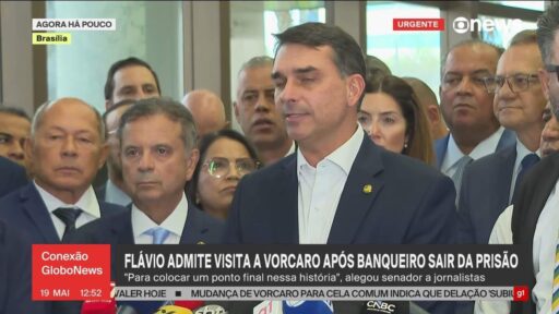 Flávio Bolsonaro admite encontro com banqueiro sob tornozeleira eletrônica para tratar de filme em contexto de Política Econômica
