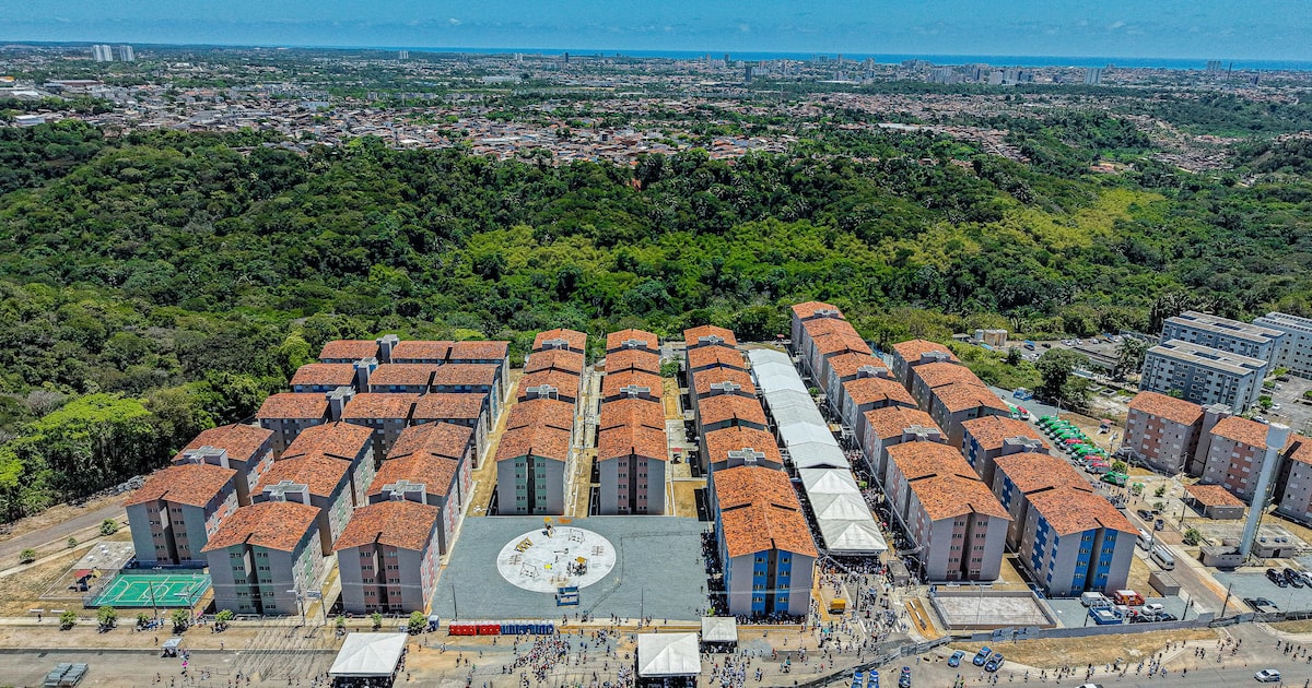 Prédios de habitação social em São Paulo.