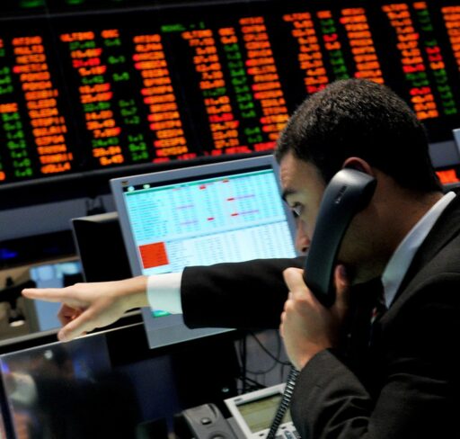 Gráfico de desempenho do Ibovespa durante o pregão.