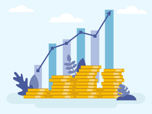 Gráfico sobre a distribuição de patrimônio em fundos imobiliários