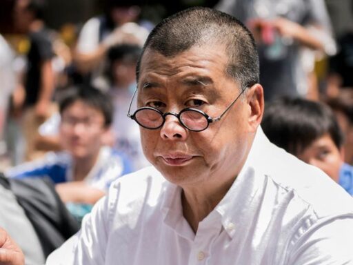 Jimmy Lai, empresário e ativista pró-democracia de Hong Kong.