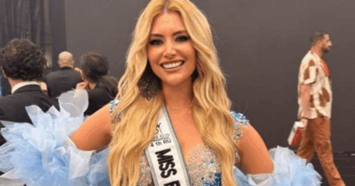 Joana Camargo durante o concurso Miss Eco International no Egito.