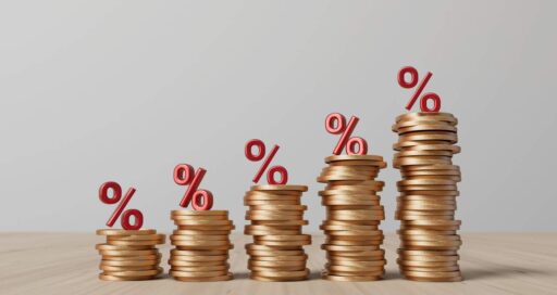 Gráfico de variação dos juros futuros no mercado financeiro.