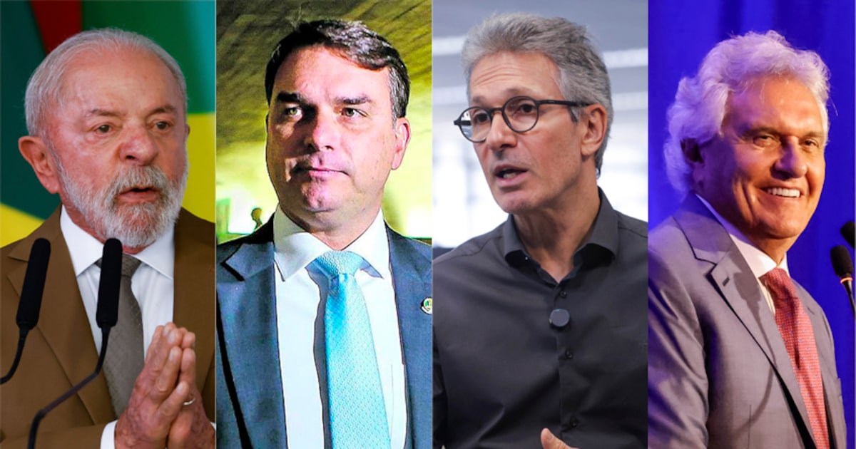 Gráfico representando intenções de voto para a presidência em 2026.