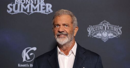Mel Gibson durante as filmagens da sequência de A Paixão de Cristo.