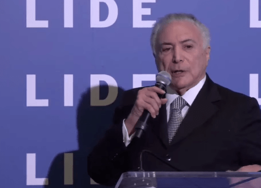 Michel Temer comenta embate entre Gilmar Mendes e Romeu Zema.