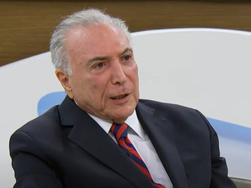 Michel Temer comenta embate entre Gilmar Mendes e Romeu Zema.