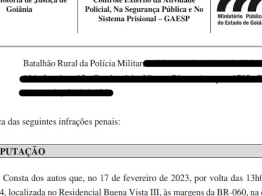 Viaturas da Polícia Militar de Goiás em operação.