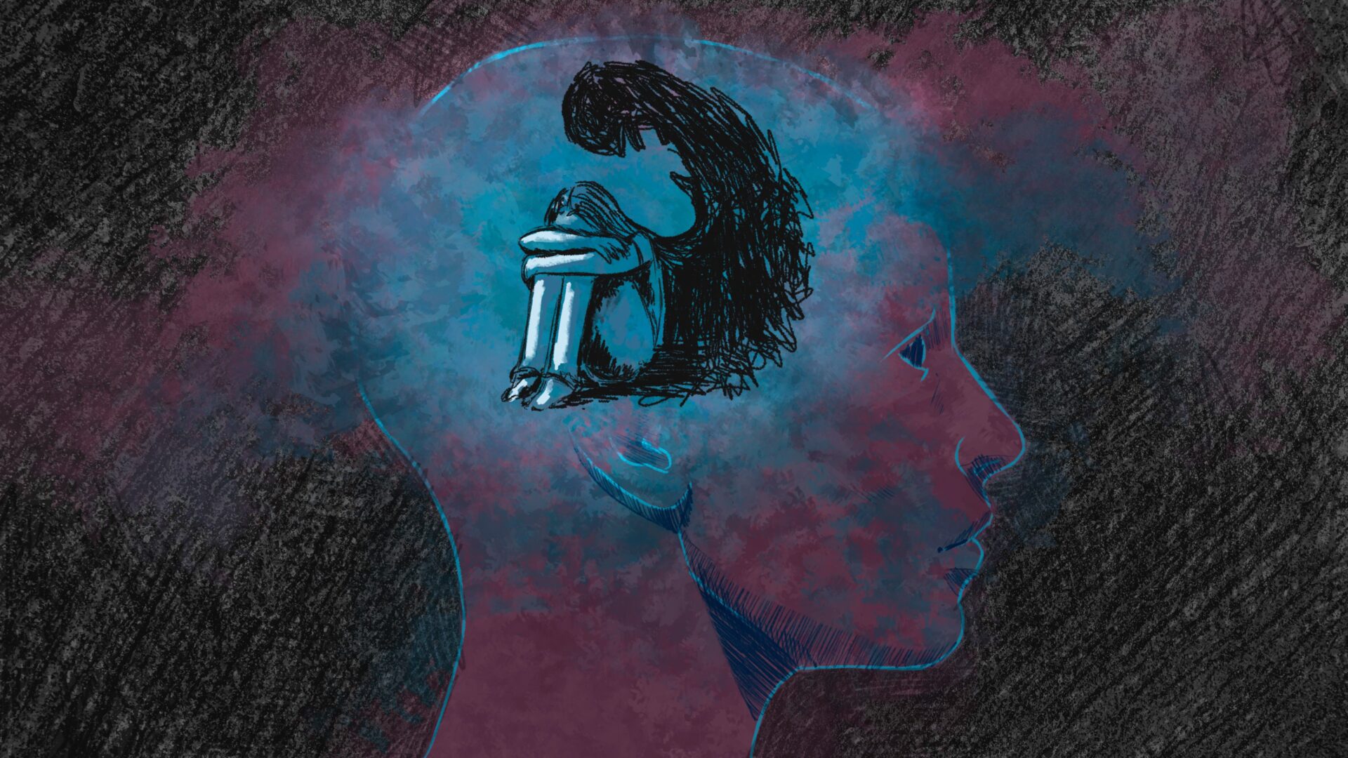 Ilustração de capa sobre afastamentos por saúde mental.