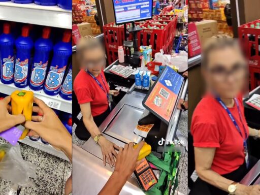 Óculos inteligentes com câmera sendo utilizados em ambiente público.