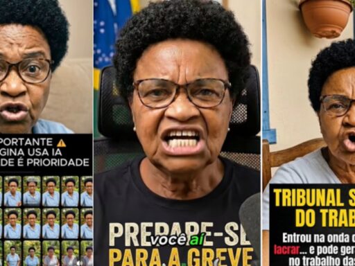 Representação de inteligência artificial em debate político.