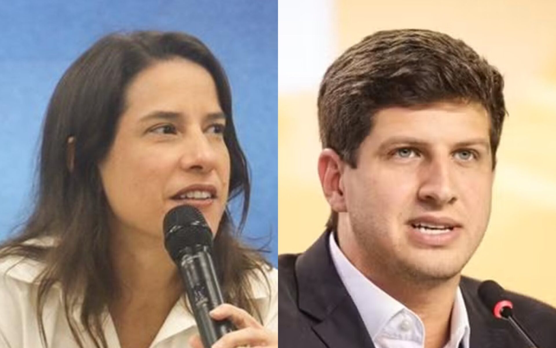 A governadora Raquel Lyra e o ex-prefeito João Campos em evento público.