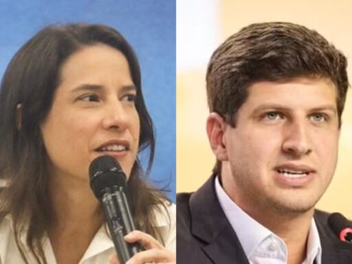 A governadora Raquel Lyra e o ex-prefeito João Campos em evento público.