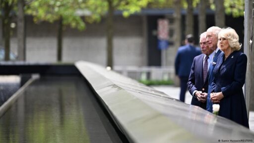 Rei Charles III durante visita oficial em Nova York.
