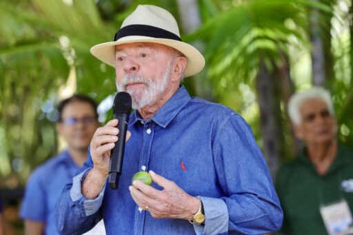Presidente Lula durante evento oficial em Brasília.
