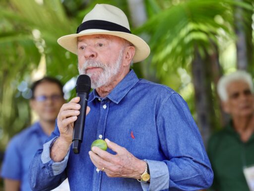 Presidente Lula durante evento oficial em Brasília.