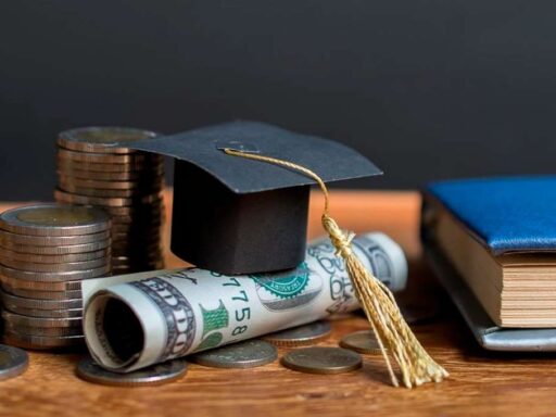 Gráfico de desempenho financeiro do setor de educação.