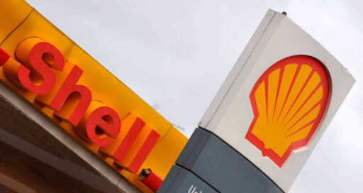 Logotipo da Shell e representação de ativos de energia.