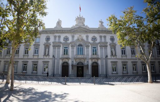 Fachada do Tribunal Supremo da Espanha.