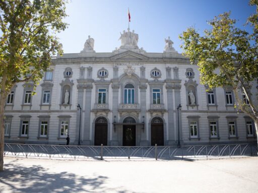 Fachada do Tribunal Supremo da Espanha.