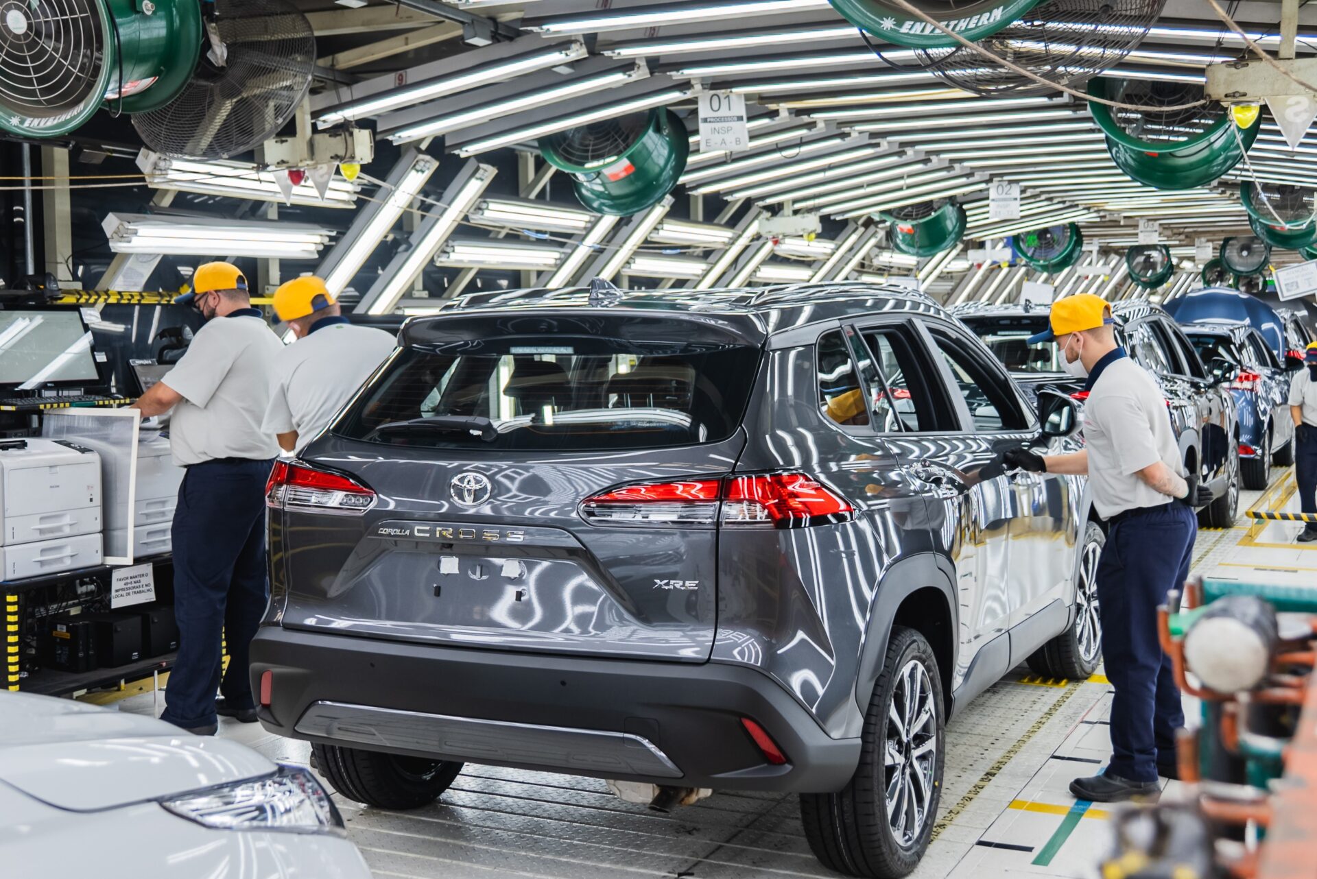 Fachada da fábrica da Toyota em Sorocaba