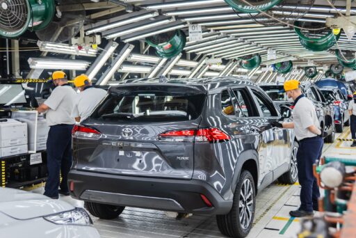 Fachada da fábrica da Toyota em Sorocaba