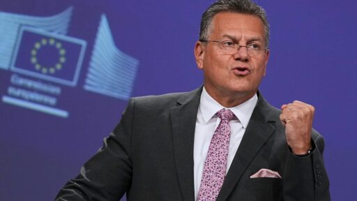 Maroš Šefčovič, comissário de Comércio da União Europeia, em entrevista sobre relações comerciais.