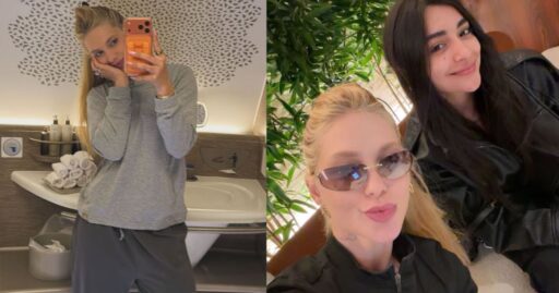 Virginia Fonseca em aeronave de luxo