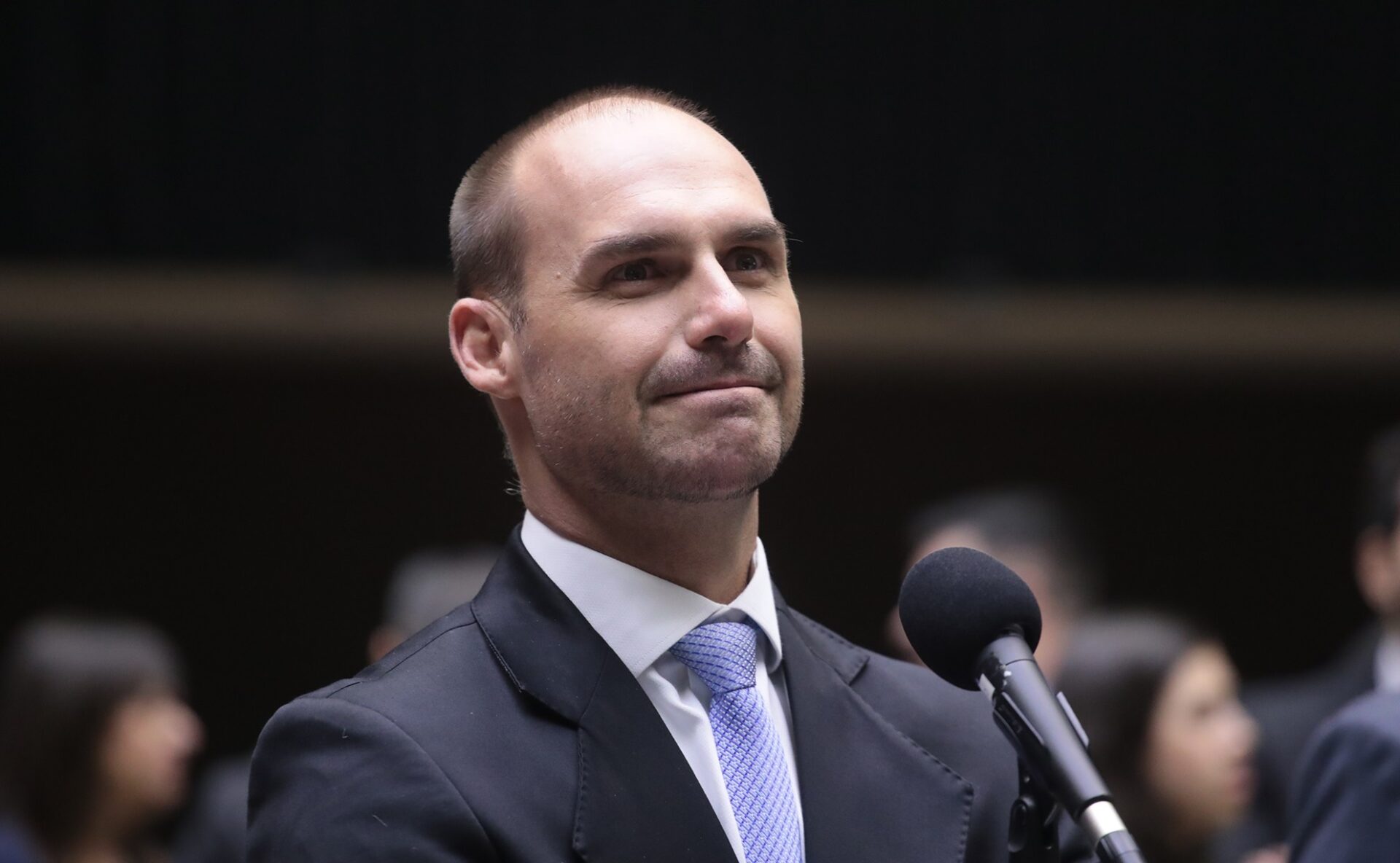 Eduardo Bolsonaro, ex-deputado federal, em sessão na Câmara dos Deputados.