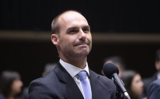 Eduardo Bolsonaro, ex-deputado federal, em sessão na Câmara dos Deputados.