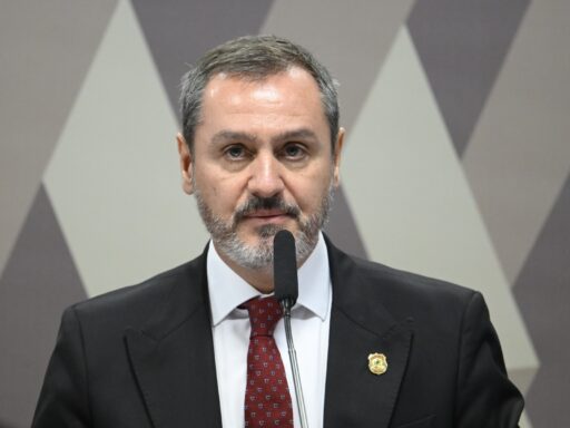 Andrei Rodrigues, diretor-geral da Polícia Federal, durante audiência no Senado.