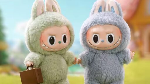 Bonecos Labubu em exposição oficial