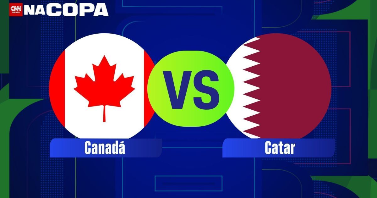 Seleções do Canadá e Catar se enfrentam na Copa do Mundo 2026.