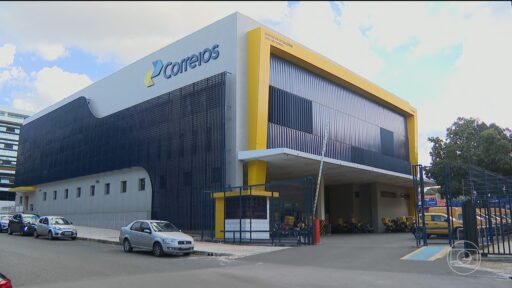 Fachada de agência dos Correios