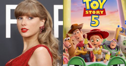 Taylor Swift em colaboração musical para o filme Toy Story 5 da Disney.