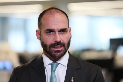 Eduardo Bolsonaro em evento público.