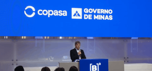 CEO da Equatorial em cerimônia na B3 sobre a privatização da Copasa.