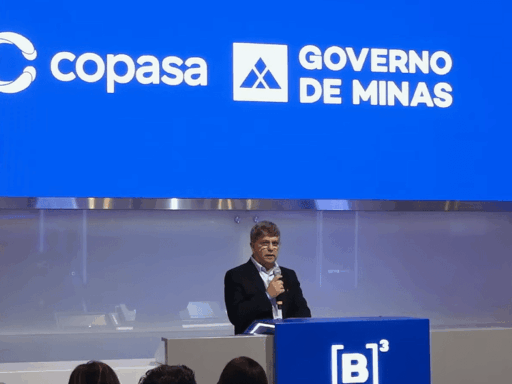 CEO da Equatorial em cerimônia na B3 sobre a privatização da Copasa.