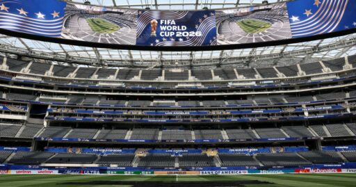 Estádio de Los Angeles durante a Copa do Mundo 2026.